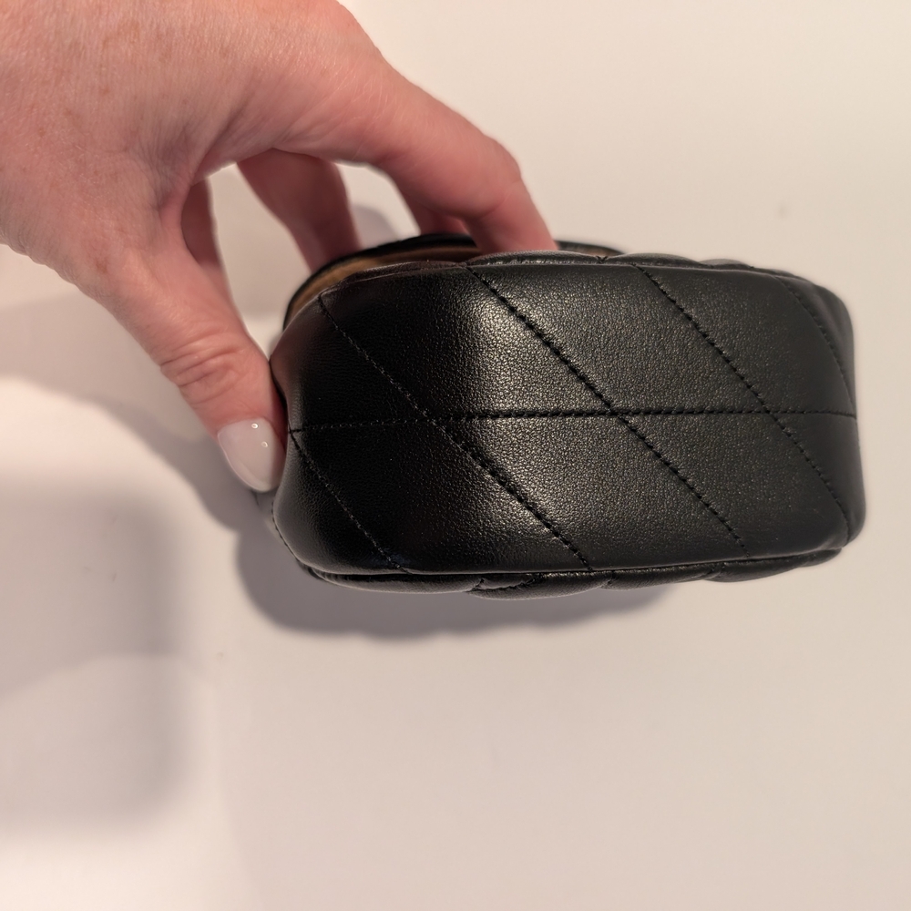 NWT Small Coach Black Quilted Turnlock Card Case - New From Coach Outlet Tags - Picture 3 of 5